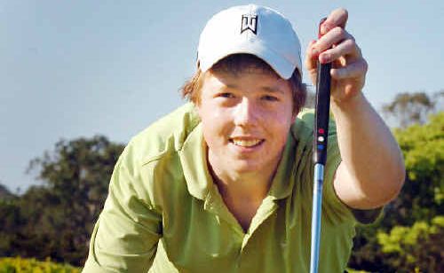 Josh Powell has won the Maryborough Golf Club Van Latham match-play trophy for a second consecutive year. Josh Powell has won the Maryborough Golf Club Van Latham match-play trophy for a second consecutive year.